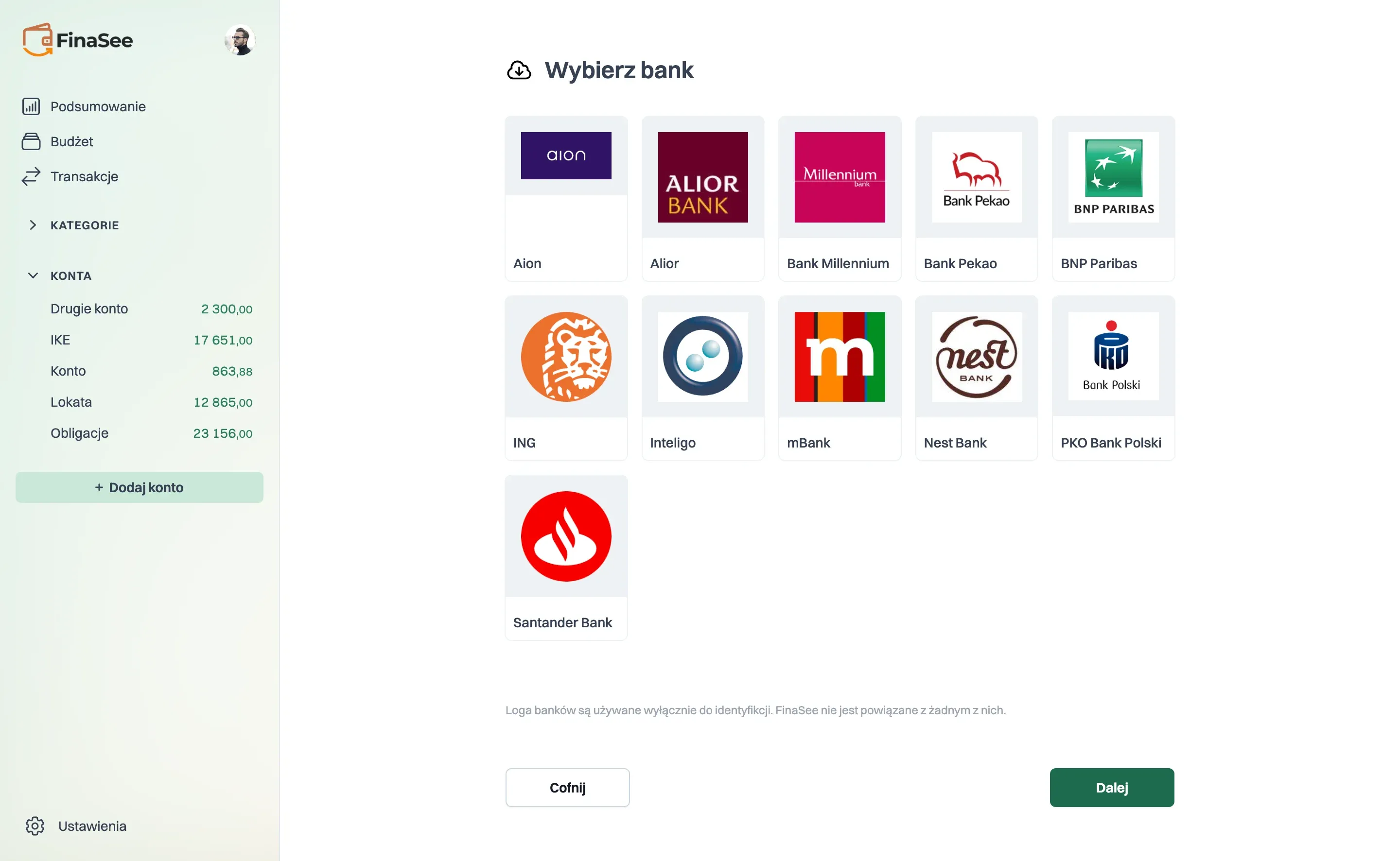 Automatyczny import transakcji w FinaSee