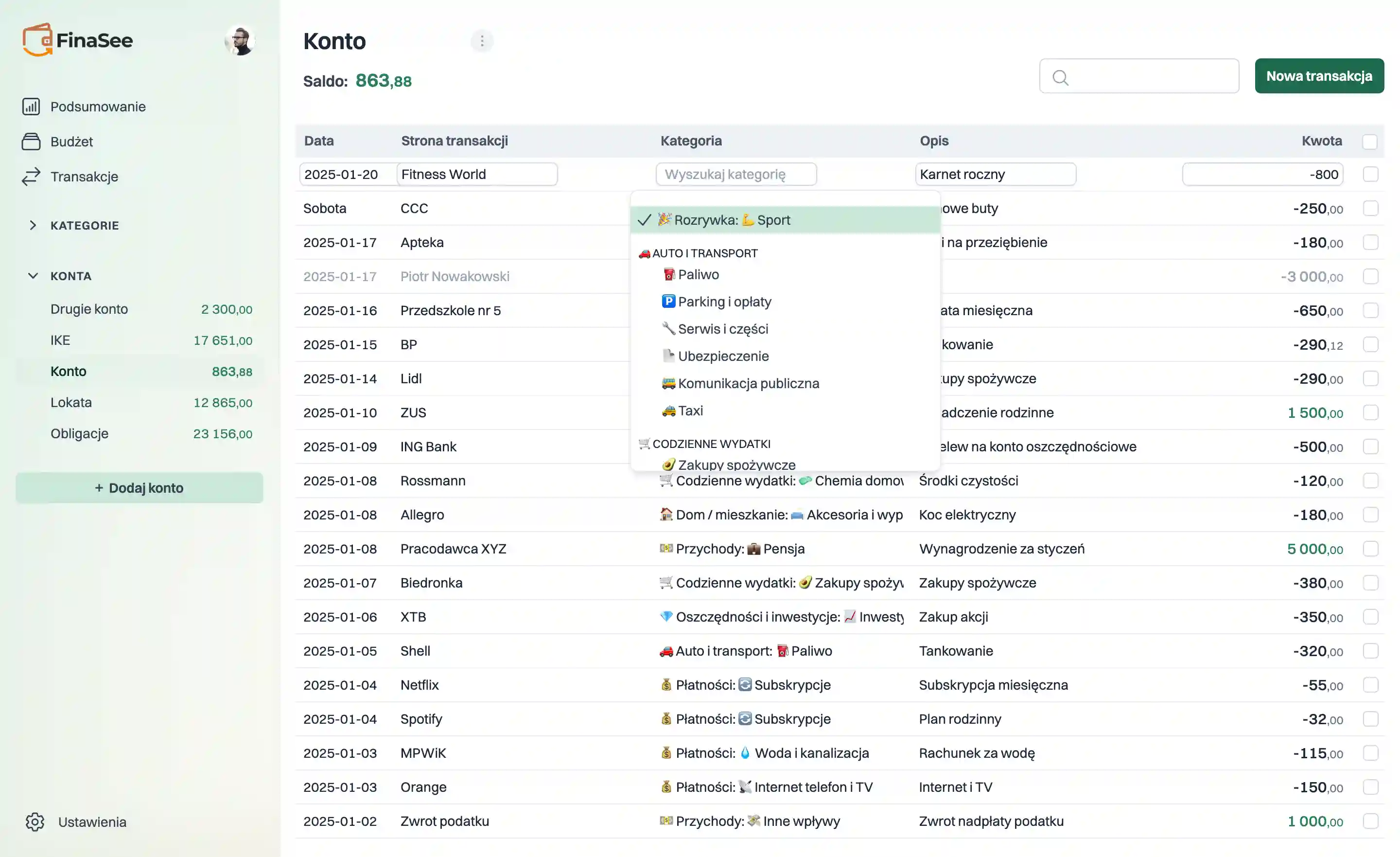 Makieta ekranu bezpieczeństwa